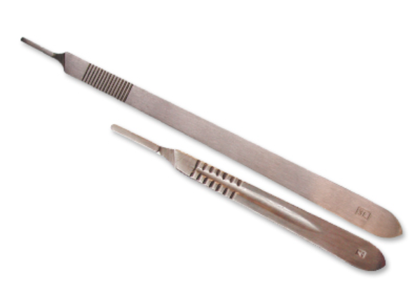 Manche de bistouri nº 3, 125 mm à l'Unité